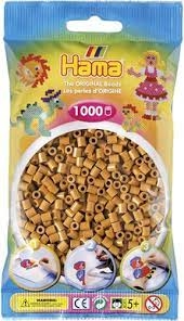 HAMA STRIJKKRALEN - LICHTBRUIN (021), 1000ST. (ZAKJE 17,5 X 9,5 CM)